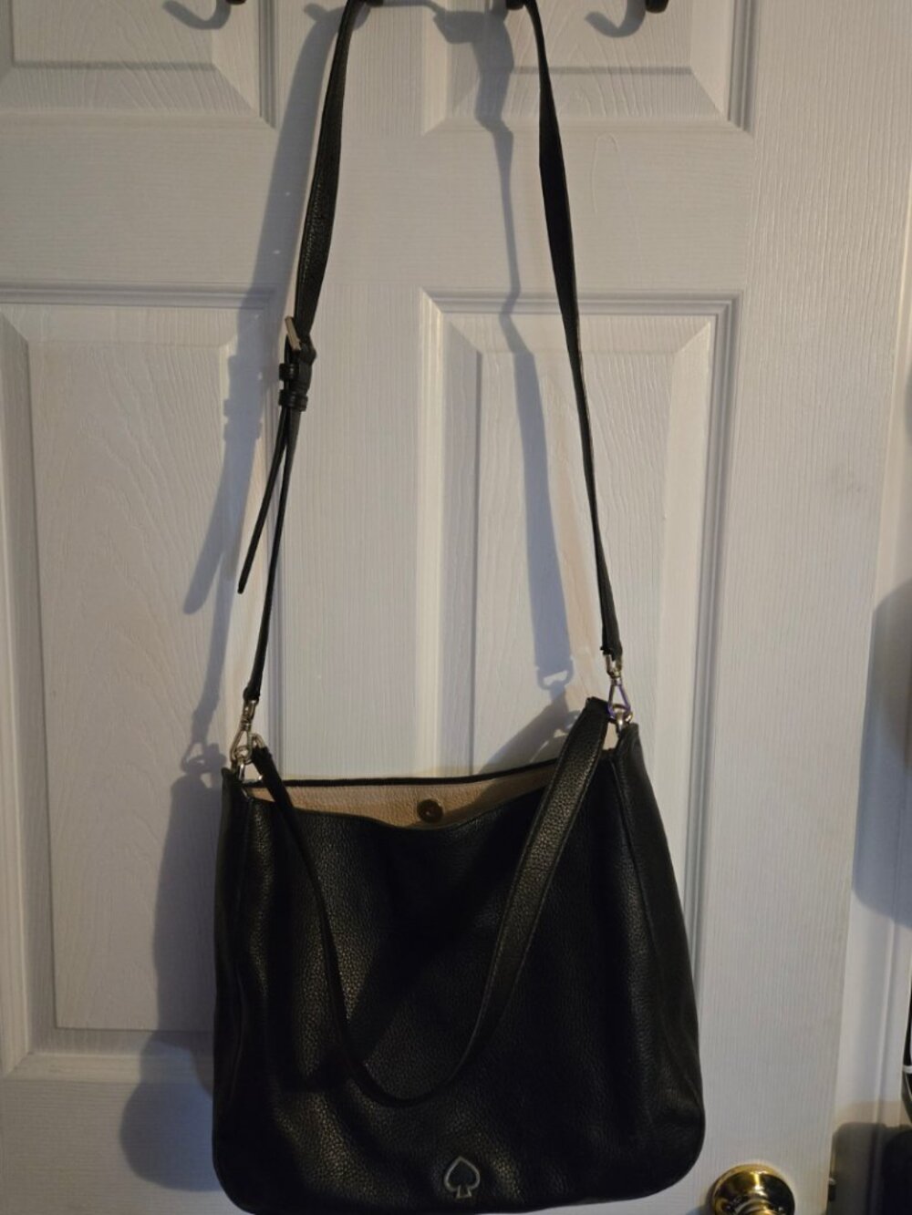 Kate Spade Black Leather Crossbody Purse (Well Loved)